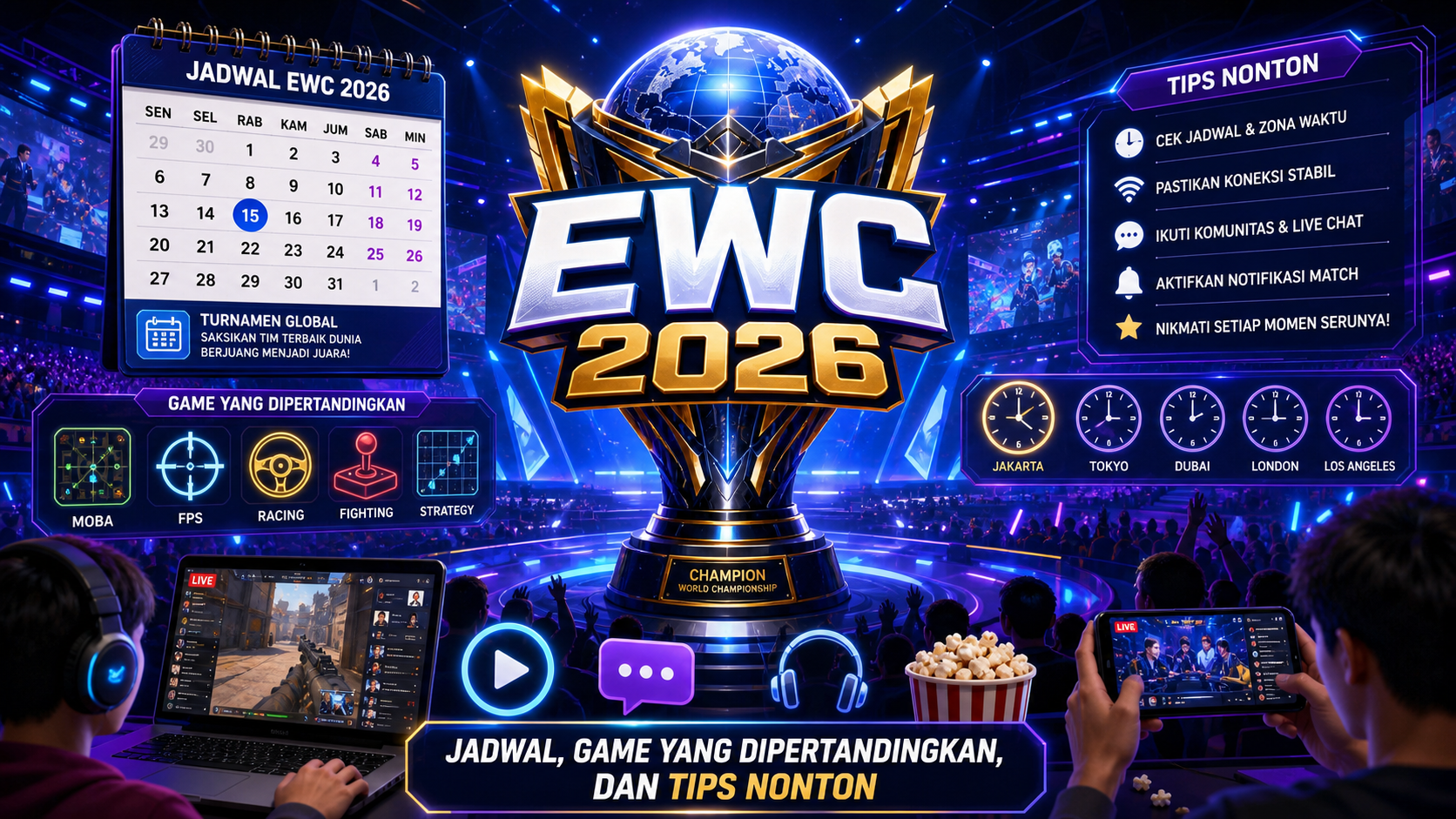 EWC 2026: Jadwal, Game yang Dipertandingkan, dan Tips Nonton - ewc