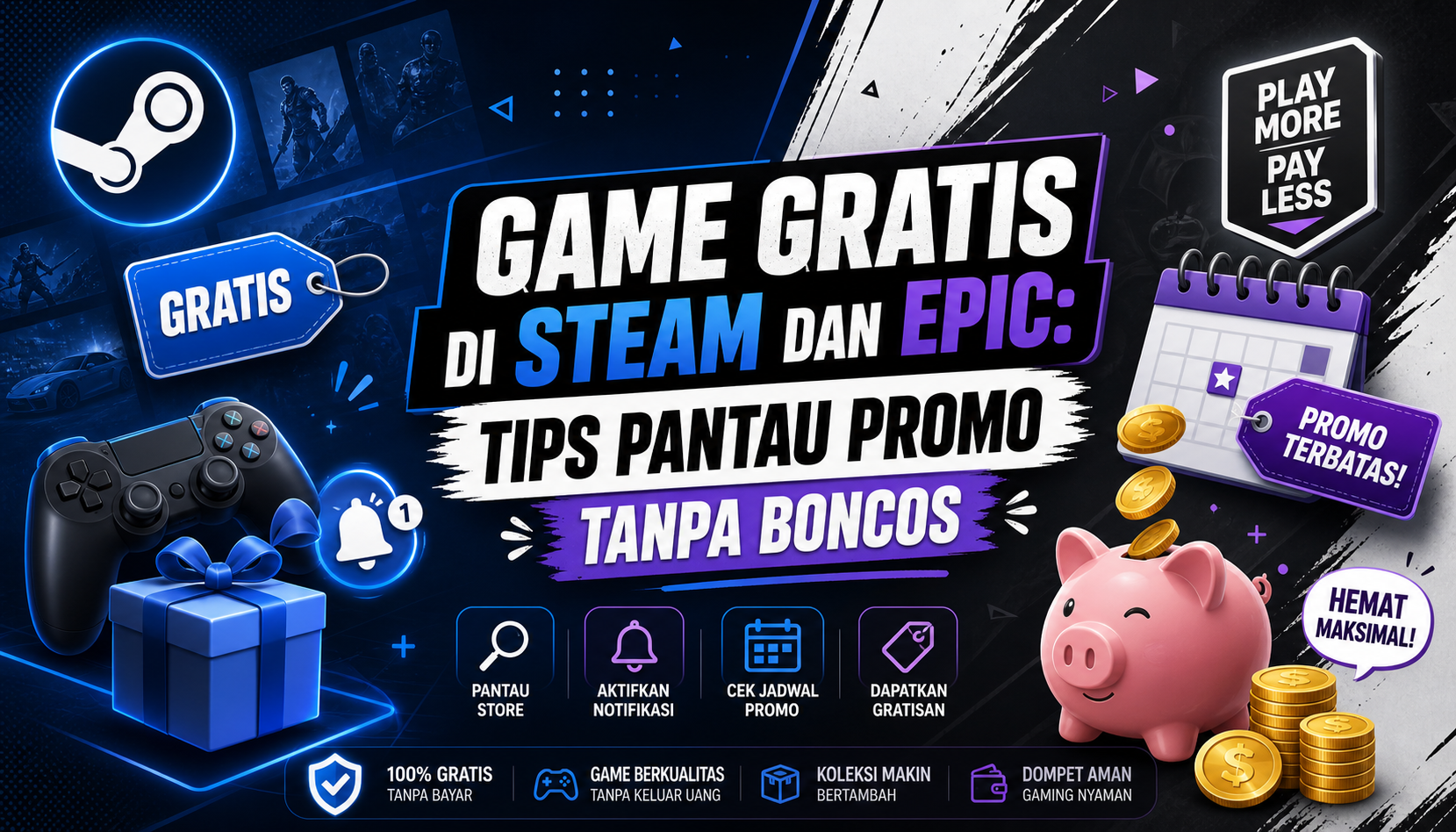 game - Game Gratis di Steam dan Epic: Tips Pantau Promo Tanpa Boncos