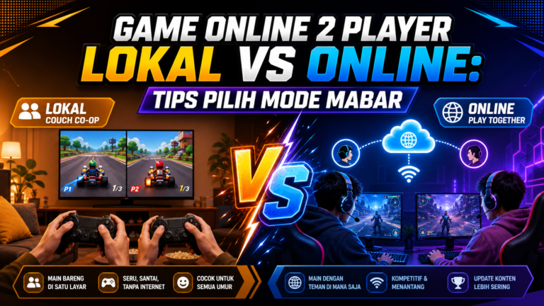 game - Game Online 2 Player Lokal vs Online: Tips Pilih Mode Mabar