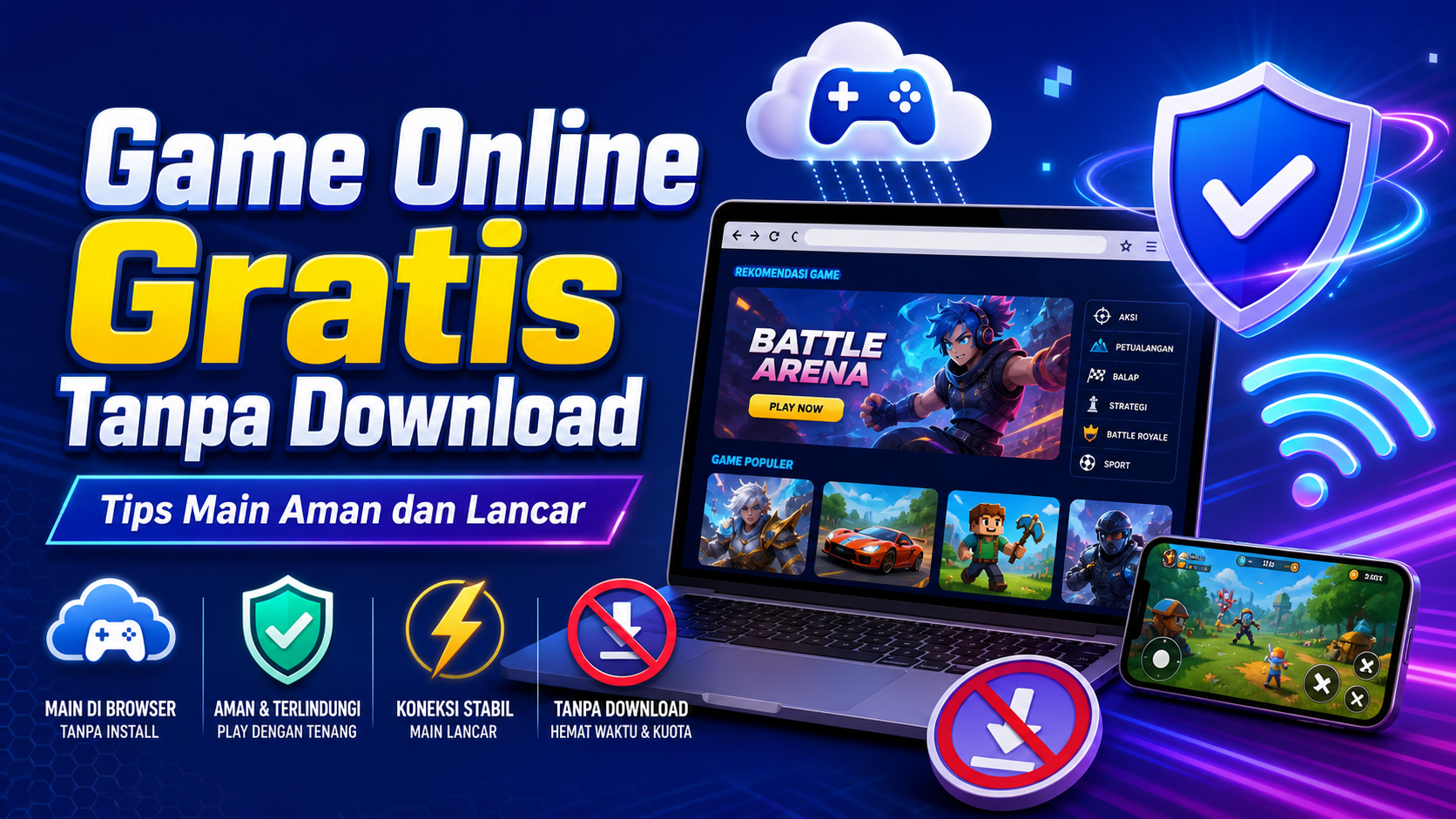 game - Game Online Gratis Tanpa Download: Tips Main Aman dan Lancar