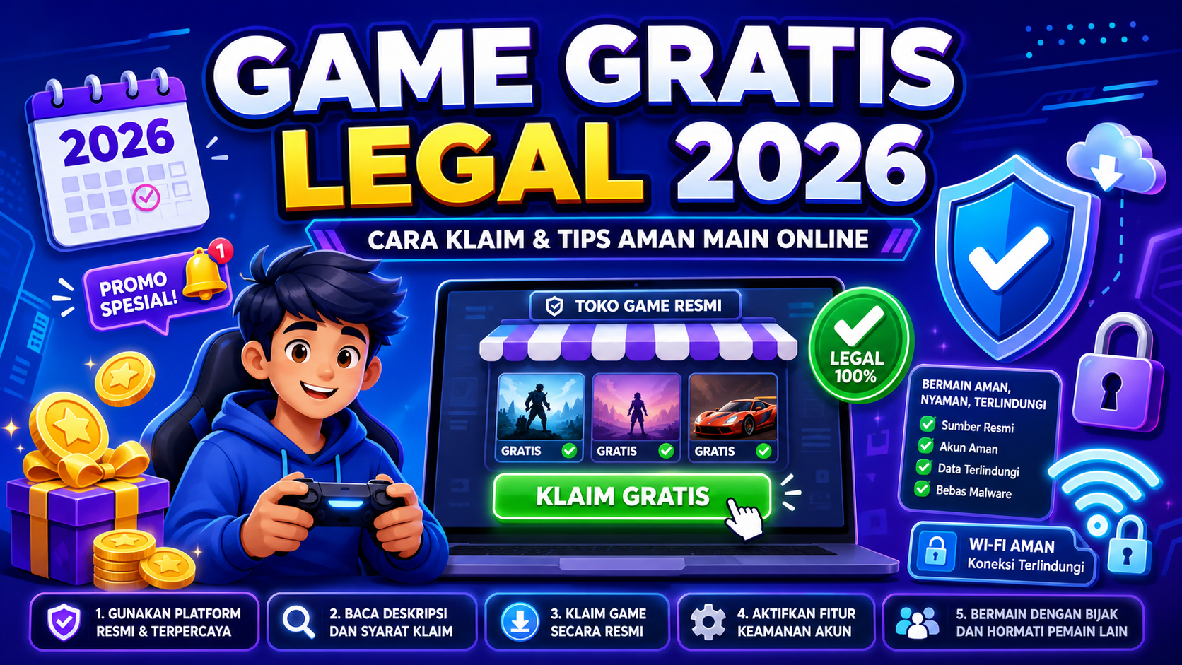 Game Gratis Legal 2026: Cara Klaim dan Tips Aman Main Online - game