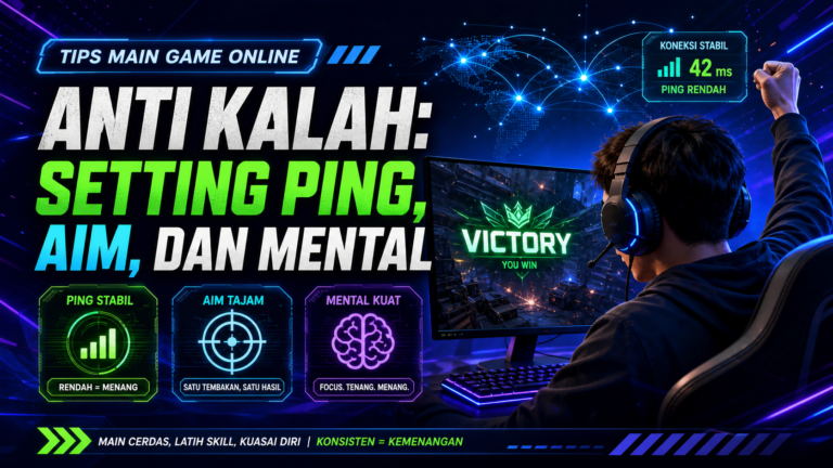 game - Tips Main Game Online Anti Kalah: Setting Ping, Aim, dan Mental