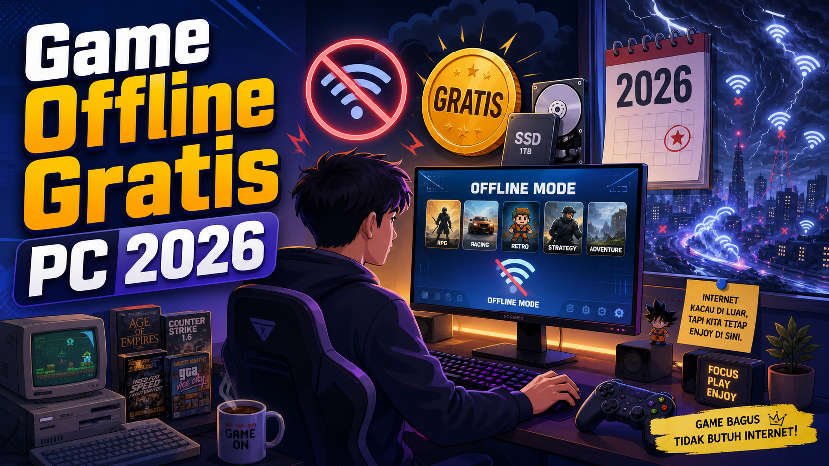 Kenapa Game Offline Gratis PC Masih Dicari pada 2026? - game