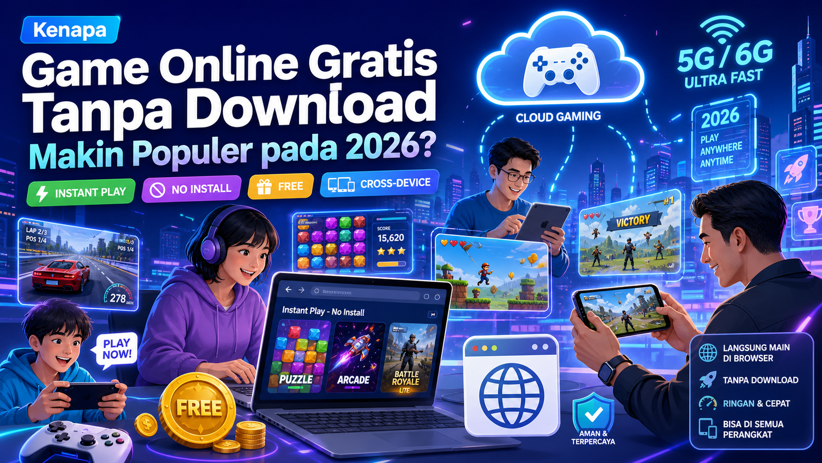 Kenapa Game Online Gratis Tanpa Download Makin Populer pada 2026? - game