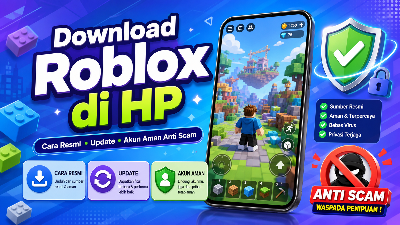roblox - Download Roblox di HP: Cara Resmi, Update, dan Akun Aman Anti Scam