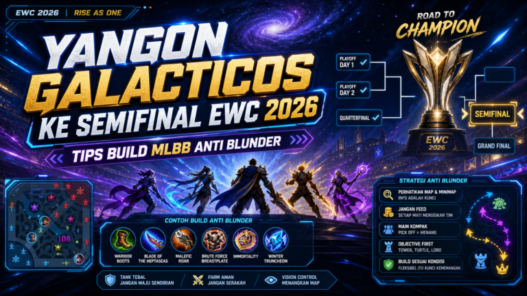 yangon - Yangon Galacticos ke Semifinal EWC 2026: Tips Build MLBB Anti Blunder