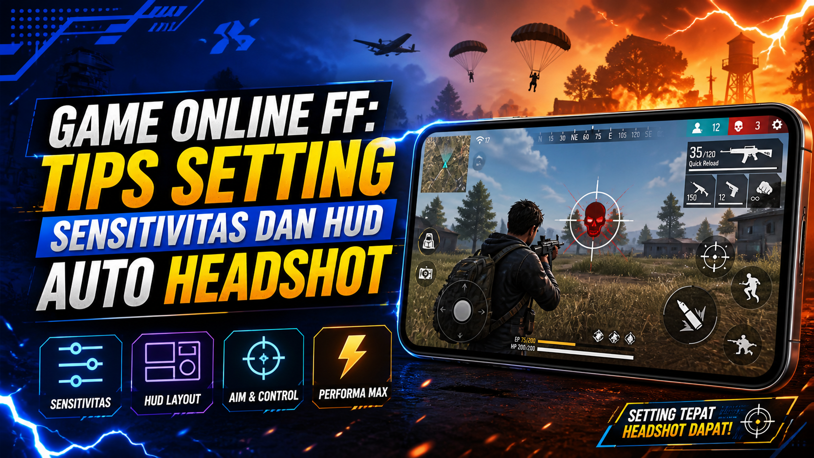 ff - Game Online FF: Tips Setting Sensitivitas dan HUD Auto Headshot