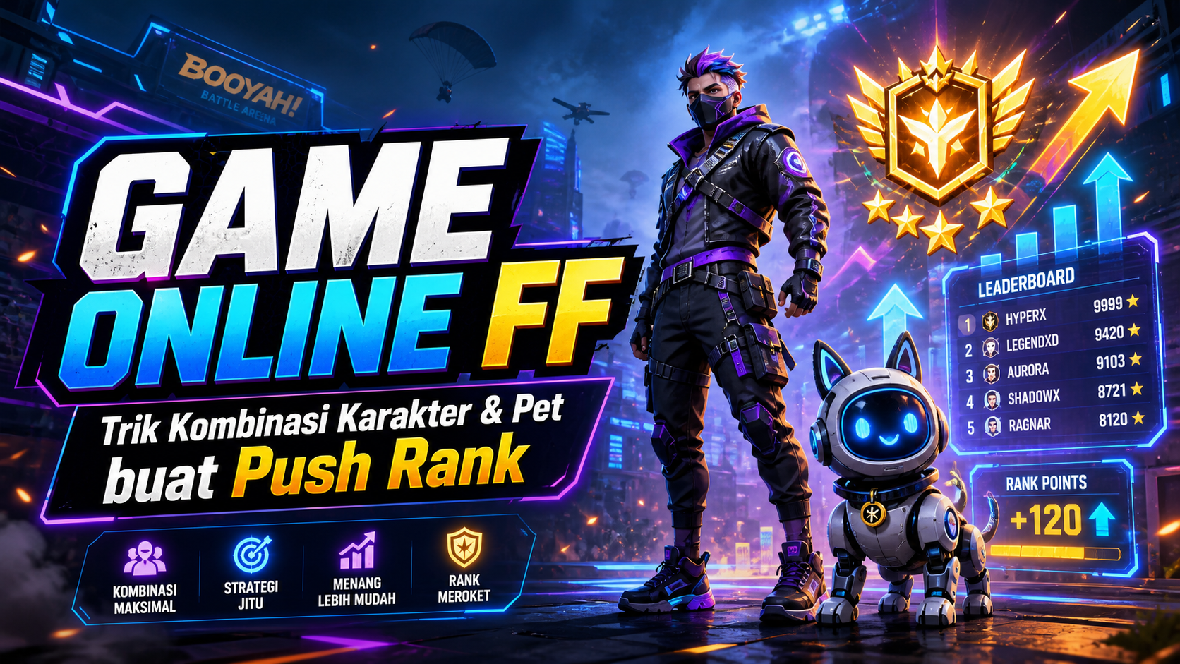 ff - Game Online FF: Trik Kombinasi Karakter dan Pet buat Push Rank