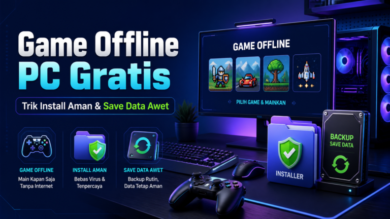 game - Game Offline PC Gratis: Trik Install Aman dan Save Data Awet