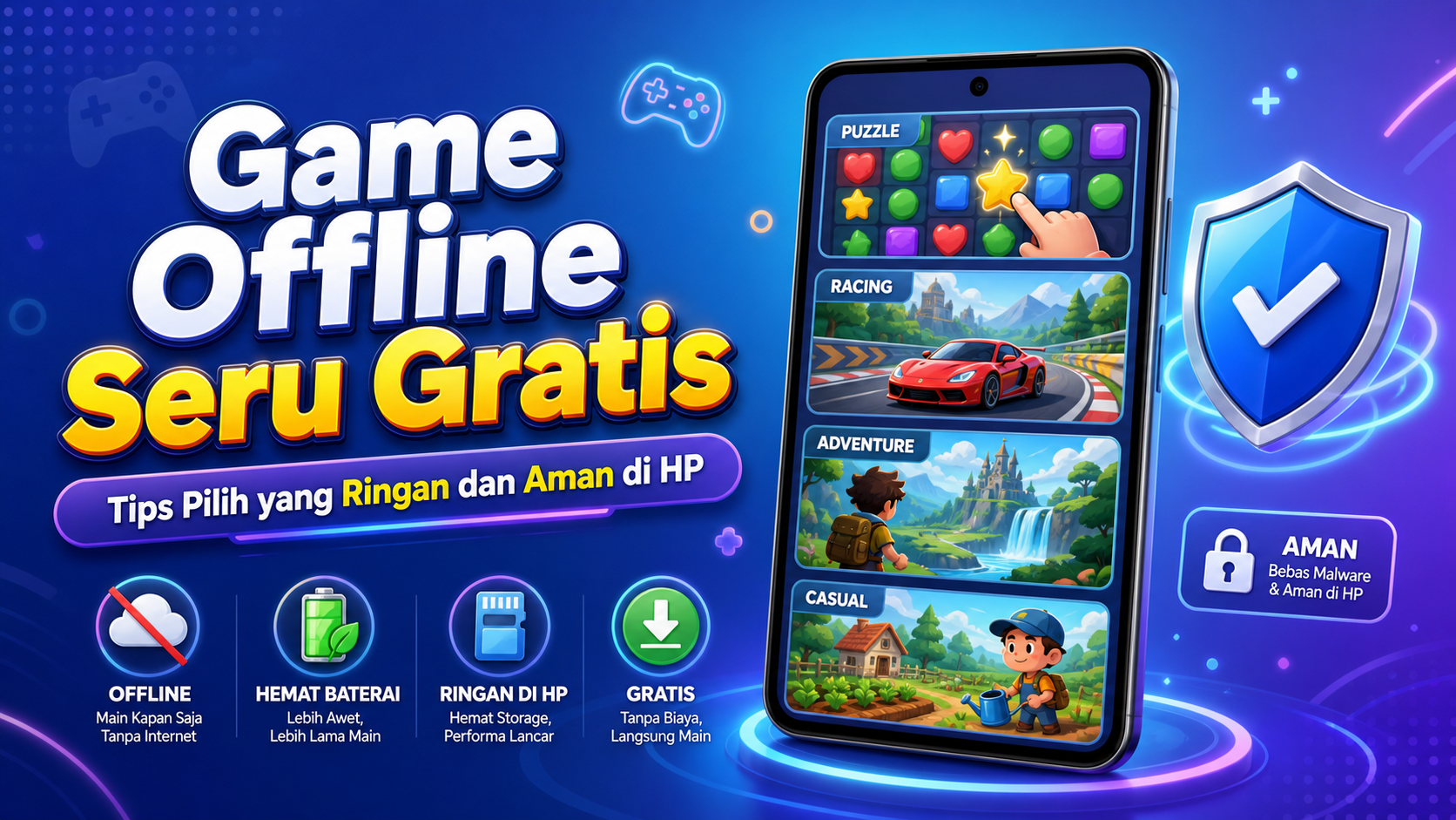 game - Game Offline Seru Gratis: Tips Pilih yang Ringan dan Aman di HP