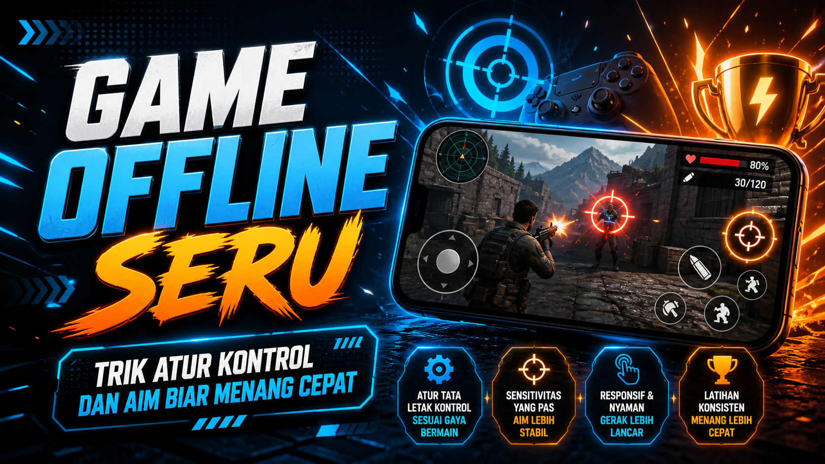 game - Game Offline Seru: Trik Atur Kontrol dan Aim Biar Menang Cepat