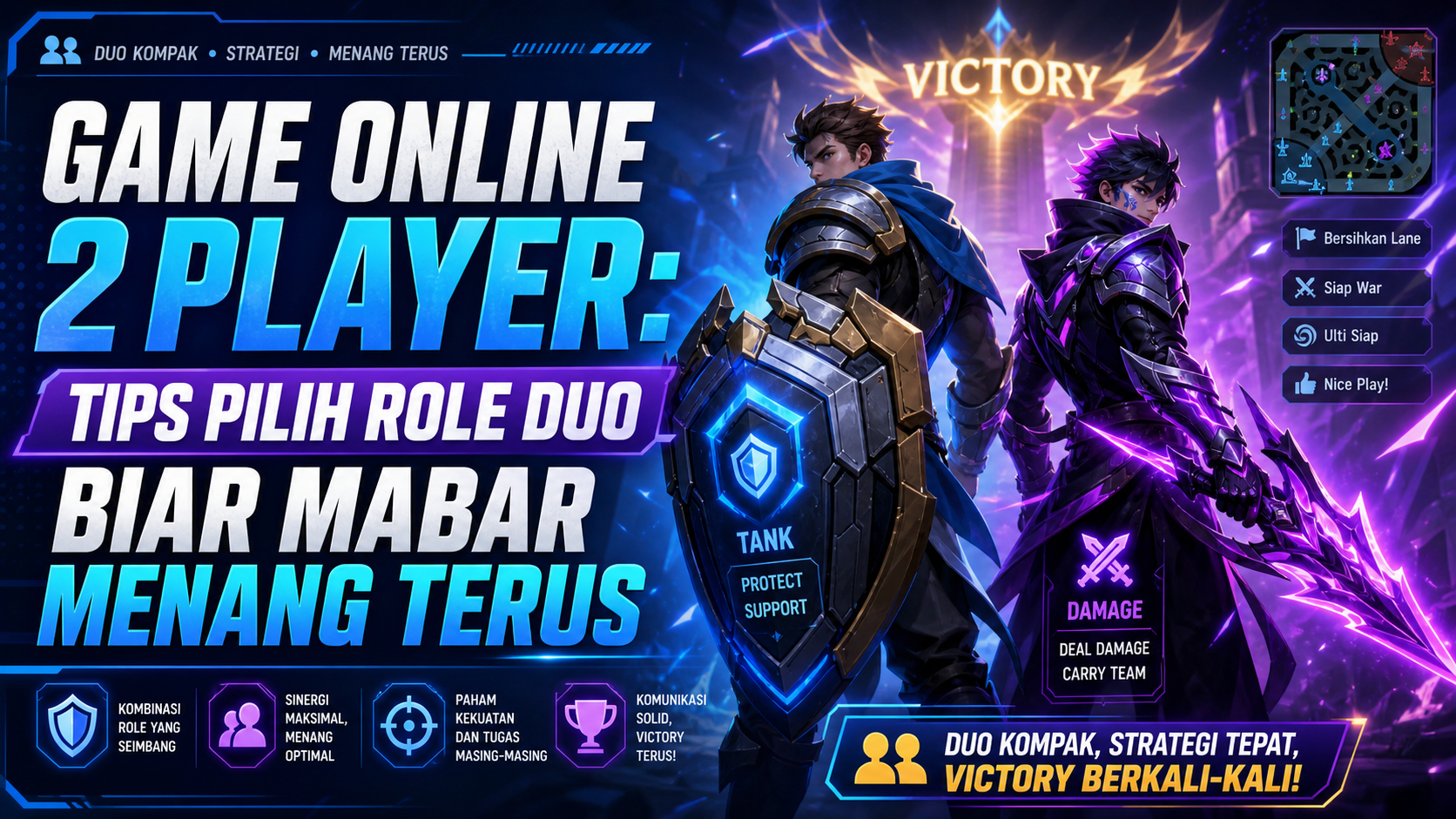 game - Game Online 2 Player: Tips Pilih Role Duo biar Mabar Menang Terus
