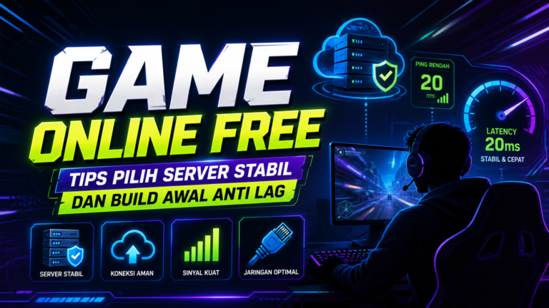 game - Game Online Free: Tips Pilih Server Stabil dan Build Awal Anti Lag