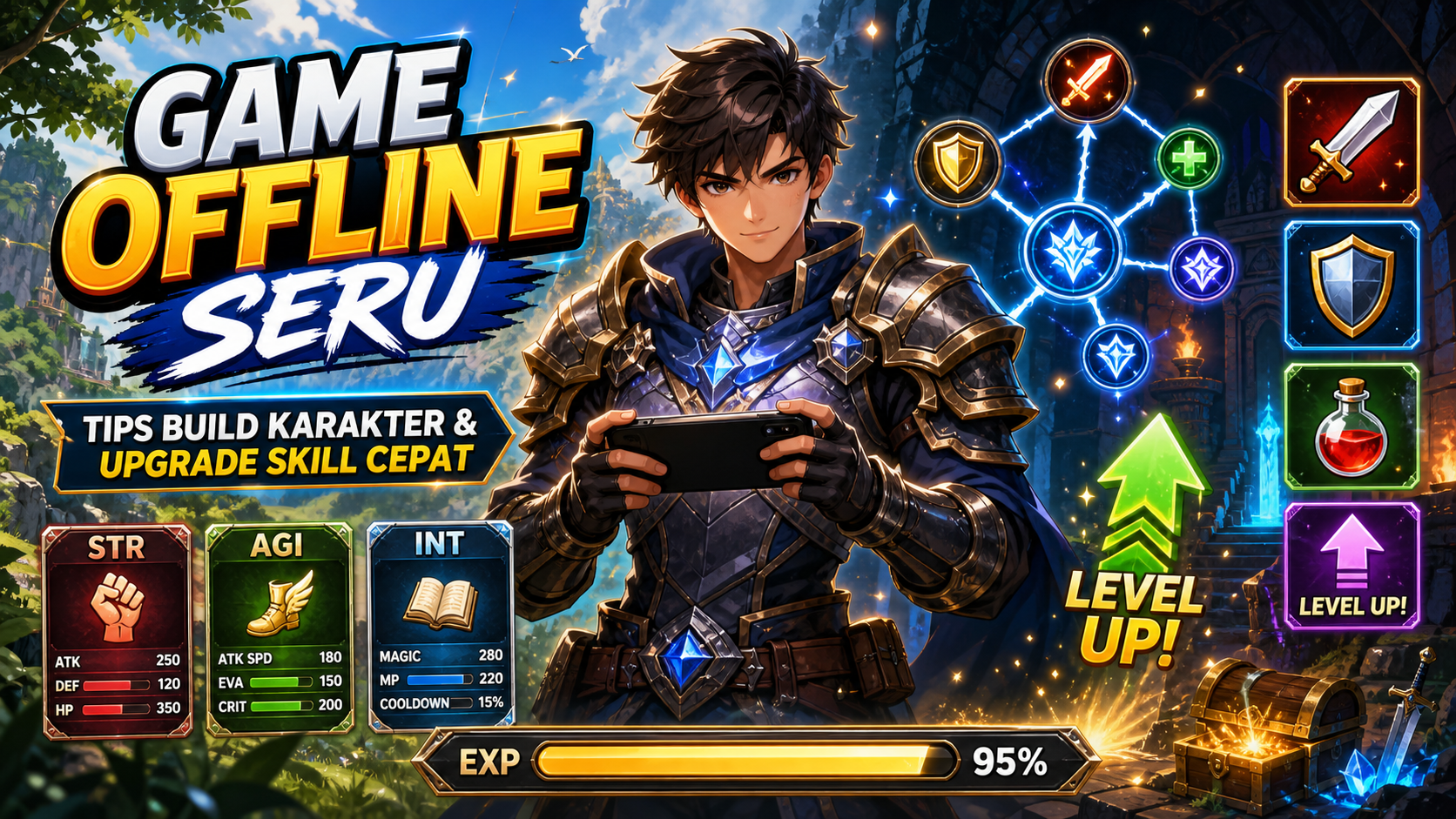 Game Offline Seru: Tips Build Karakter dan Upgrade Skill Cepat - game