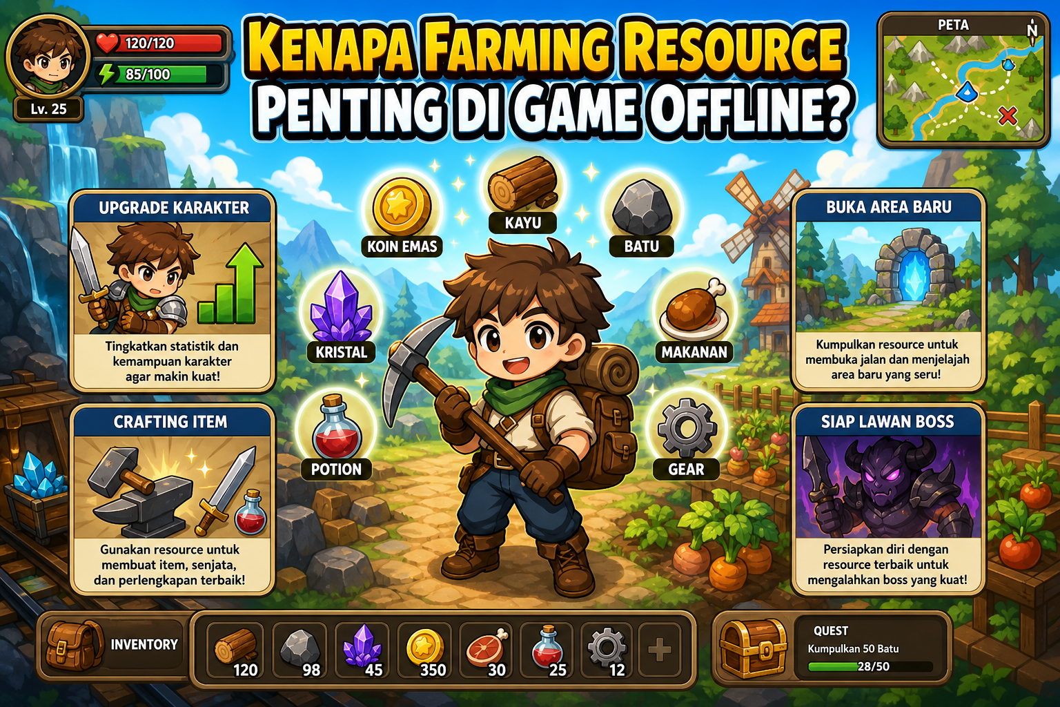 Kenapa Farming Resource Penting di Game Offline? - game