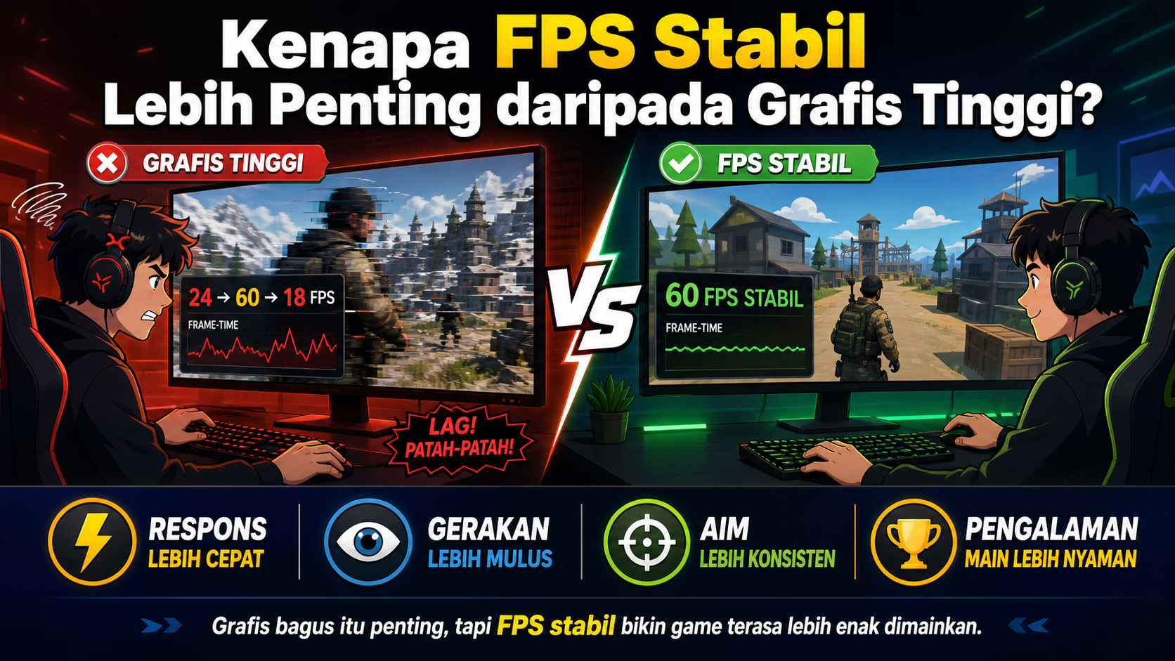 Kenapa FPS Stabil Lebih Penting daripada Grafis Tinggi? - laptop
