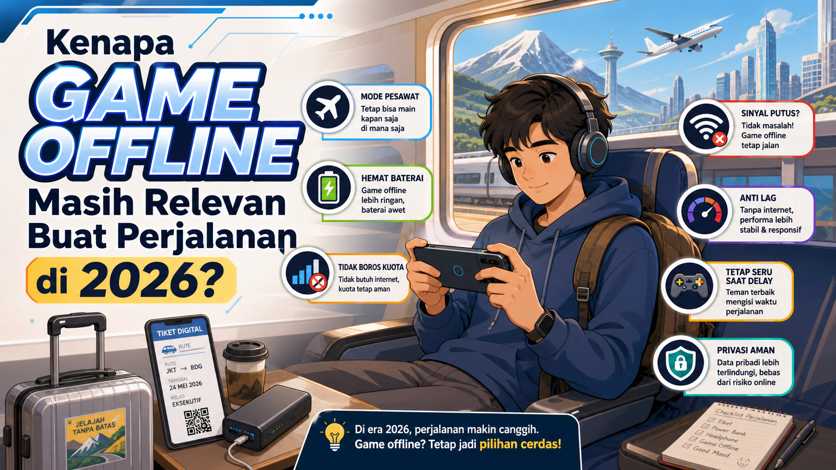 Kenapa Game Offline Masih Relevan Buat Perjalanan di 2026? - game