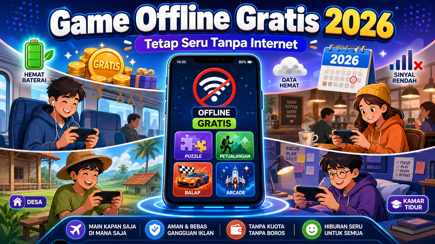 Kenapa Game Offline Seru Gratis Masih Dicari pada 2026? - game