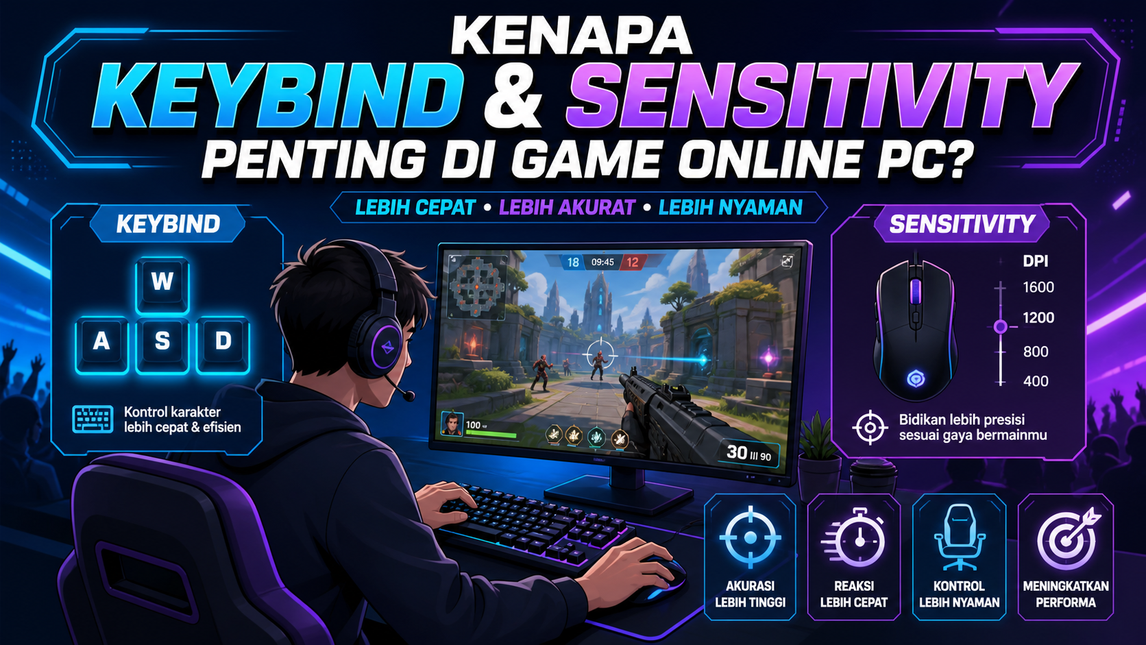 Kenapa Keybind dan Sensitivity Penting di Game Online PC? - pc