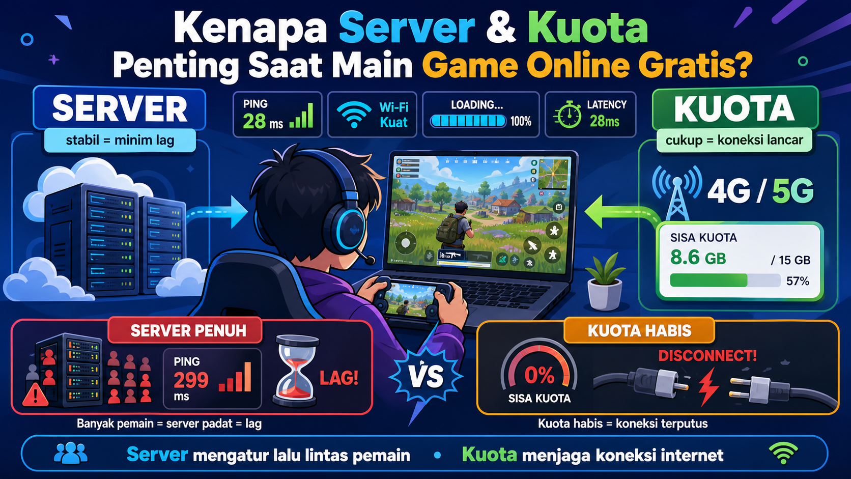 Kenapa Server dan Kuota Penting Saat Main Game Online Gratis? - game