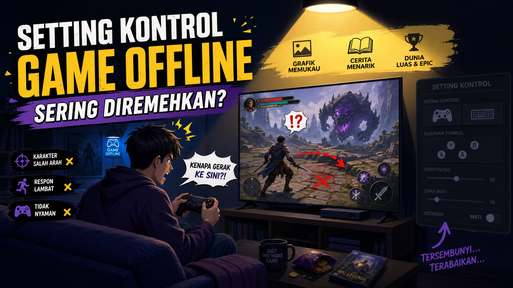 Kenapa Setting Kontrol di Game Offline Sering Diremehkan? - game