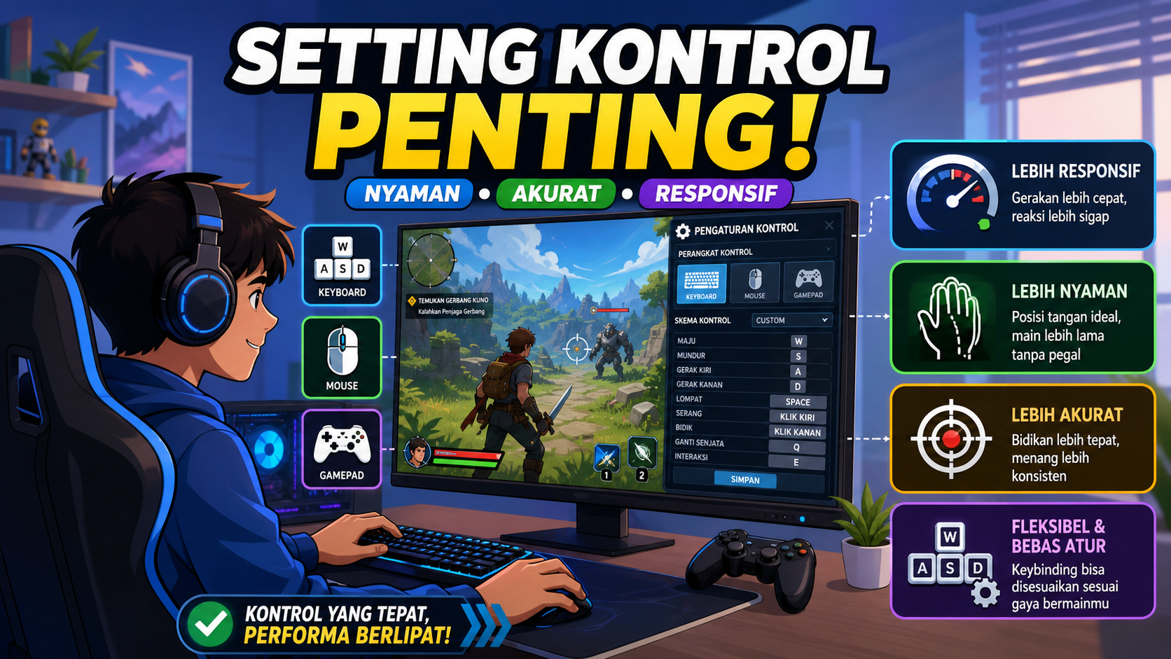 Kenapa Setting Kontrol Penting di Game Offline Gratis PC? - game