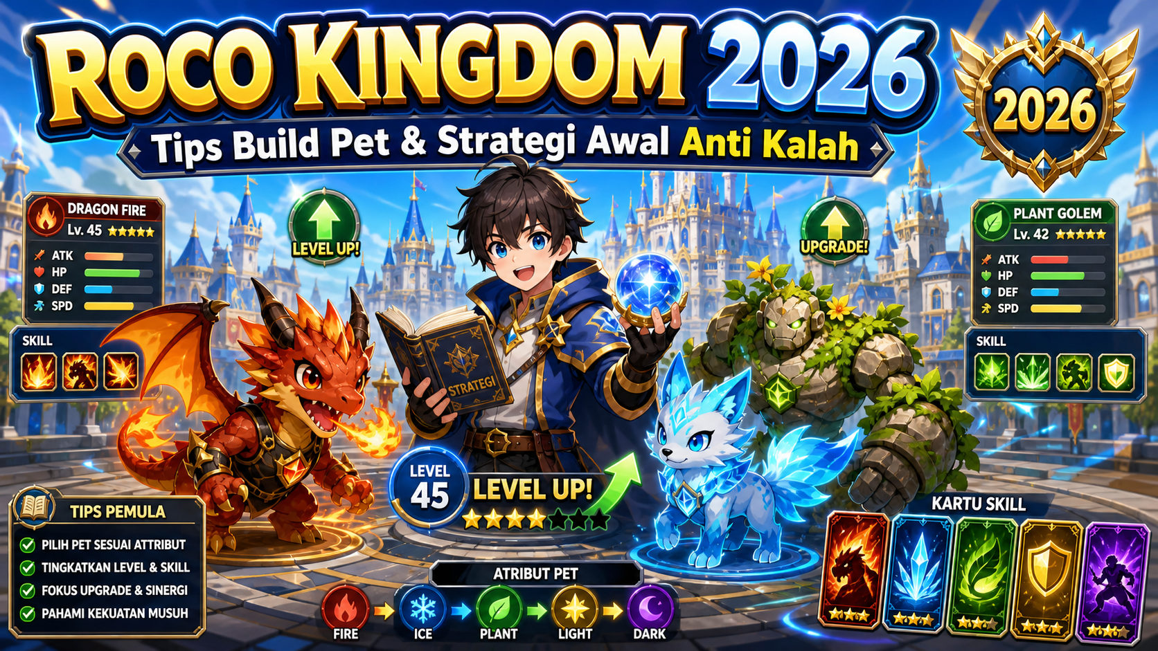 Roco Kingdom 2026: Tips Build Pet dan Strategi Main Awal Anti Kalah - roco