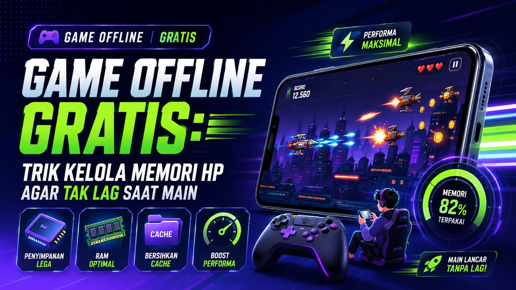 game - Game Offline Gratis: Trik Kelola Memori HP agar Tak Lag Saat Main