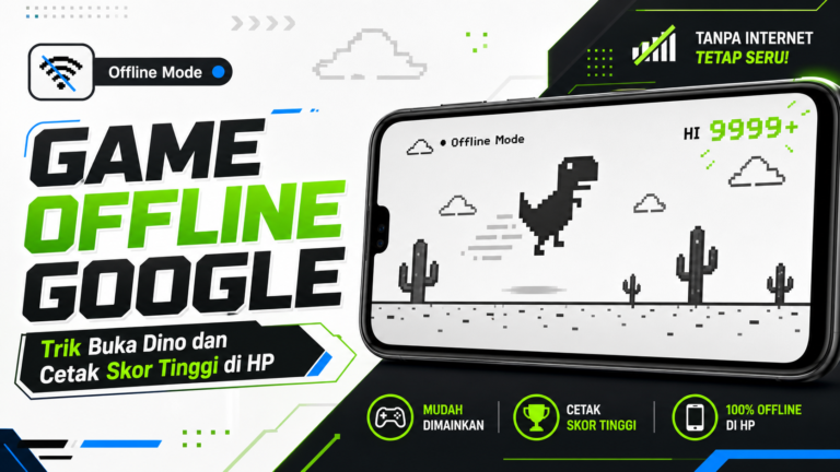 google - Game Offline Google: Trik Buka Dino dan Cetak Skor Tinggi di HP