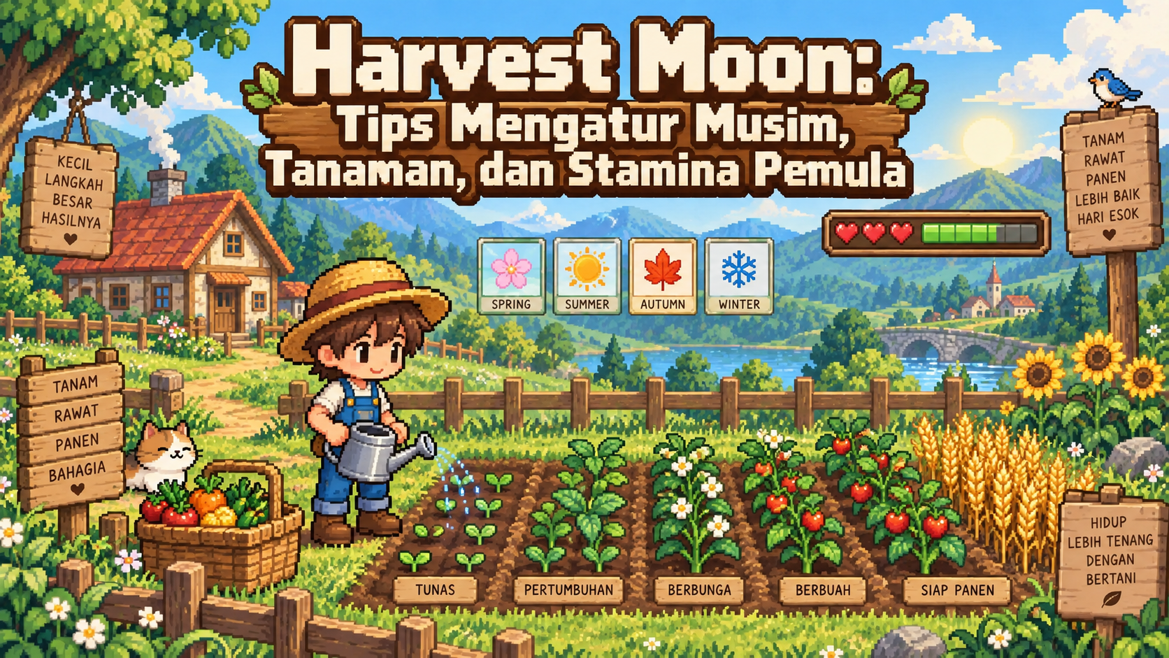 harvest - Harvest Moon: Tips Mengatur Musim, Tanaman, dan Stamina Pemula