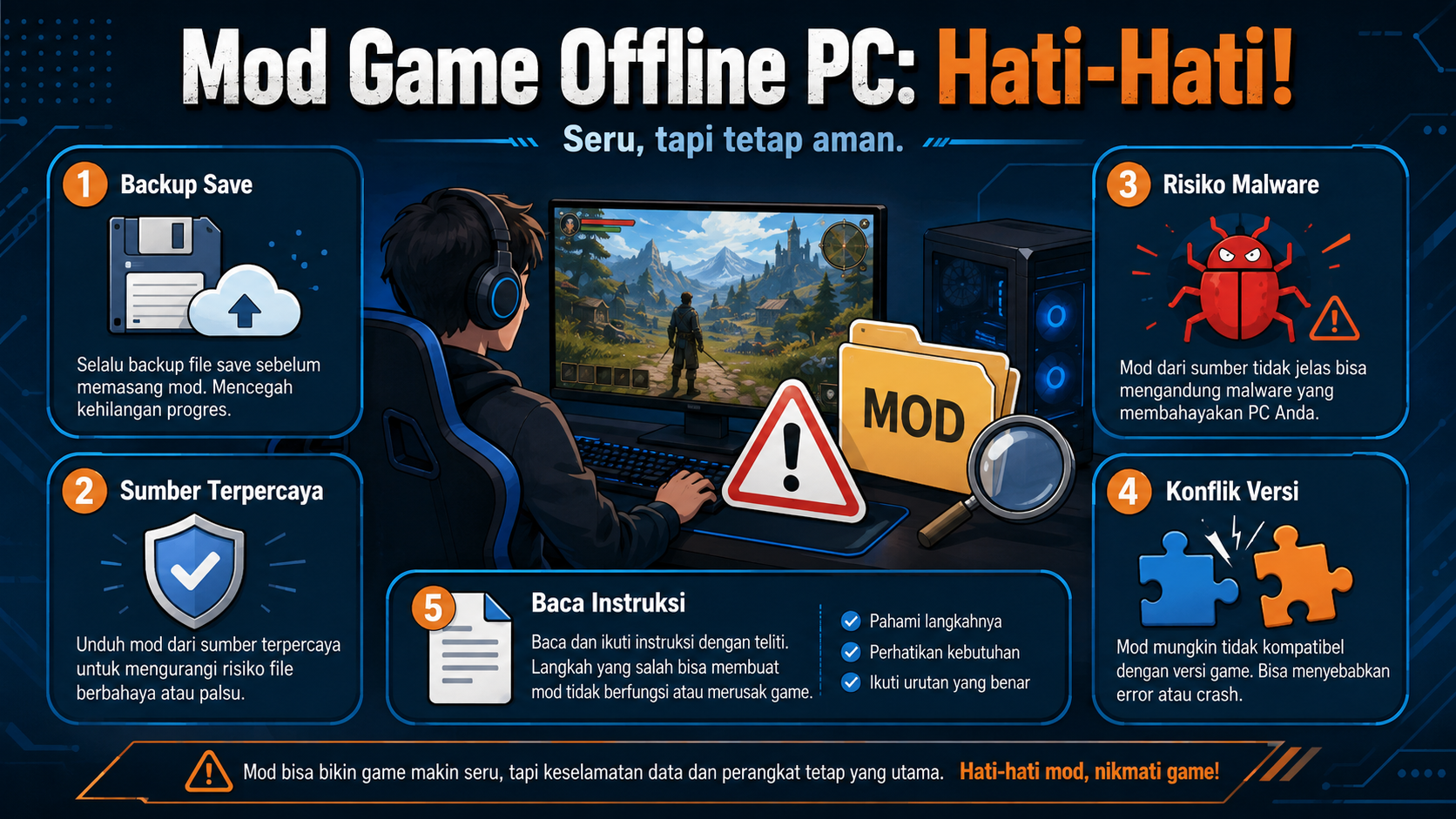Kenapa Mod di Game Offline PC Perlu Dilakukan dengan Hati-Hati? - game