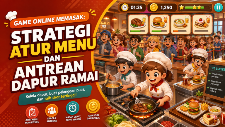 memasak - Game Online Memasak: Strategi Atur Menu dan Antrean Dapur Ramai