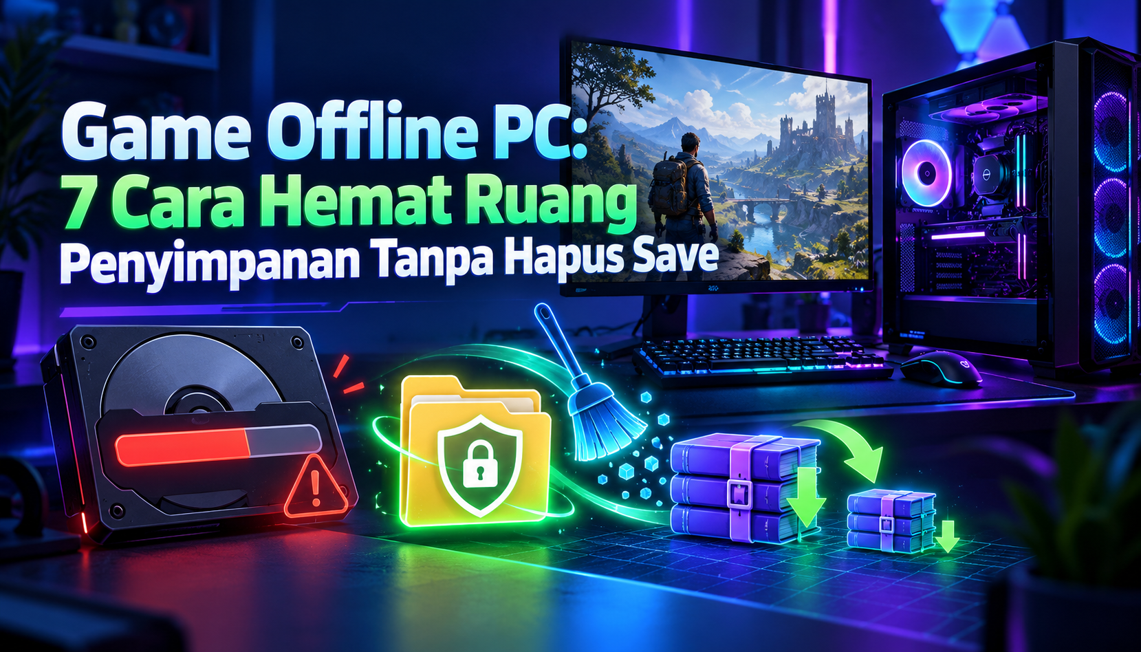 game - Game Offline PC: 7 Cara Hemat Ruang Penyimpanan Tanpa Hapus Save