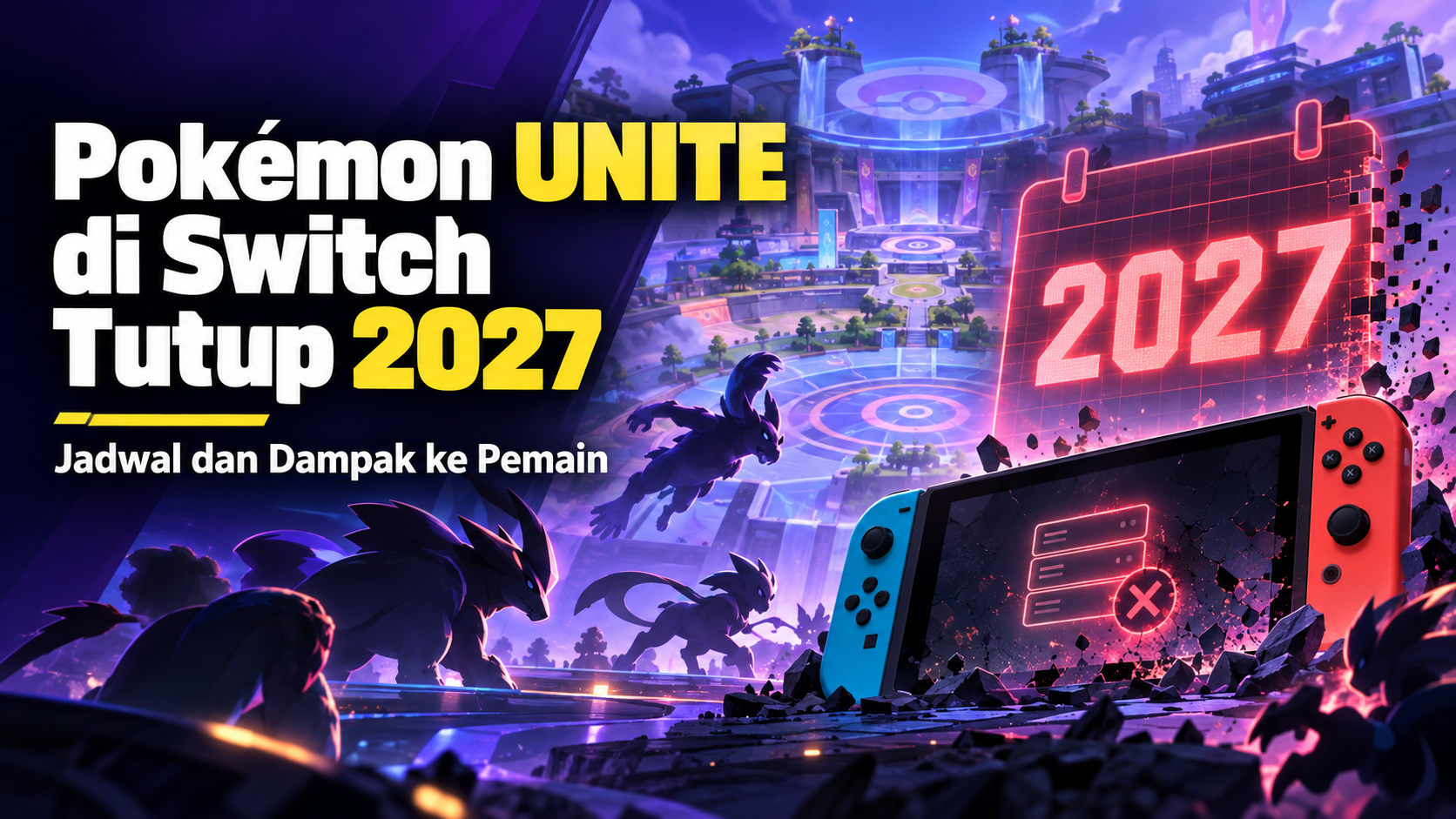 pokemon - PokÃ©mon UNITE di Switch Tutup 2027, Jadwal dan Dampak ke Pemain